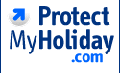 ProtectMyHoliday.com to protect your holiday - Financial Failure Travel Insurance from as little as £5 per person logo